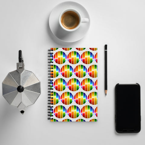 Rainbow Glow - Spiral notebook