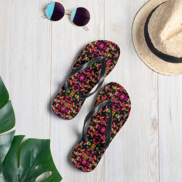 Crimson Jacquard - Flip-Flops