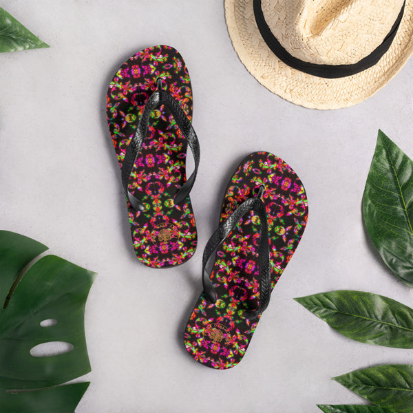 Crimson Jacquard - Flip-Flops