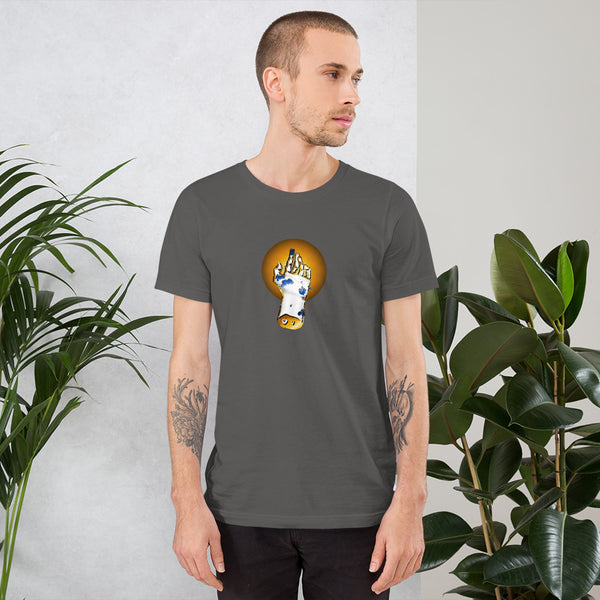 La Main Fleurs Bleues - Short-Sleeve Unisex T-Shirt