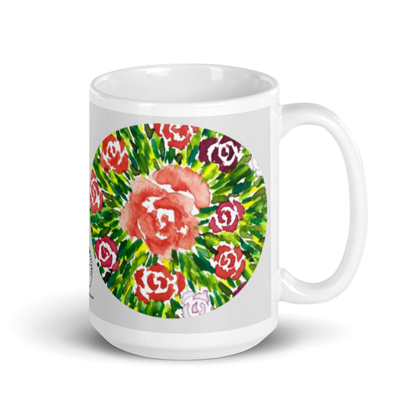Rose Burst Glossy Mug
