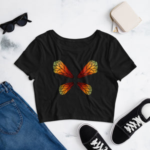 Butterfly Fairy Wings - Women’s Crop Tee